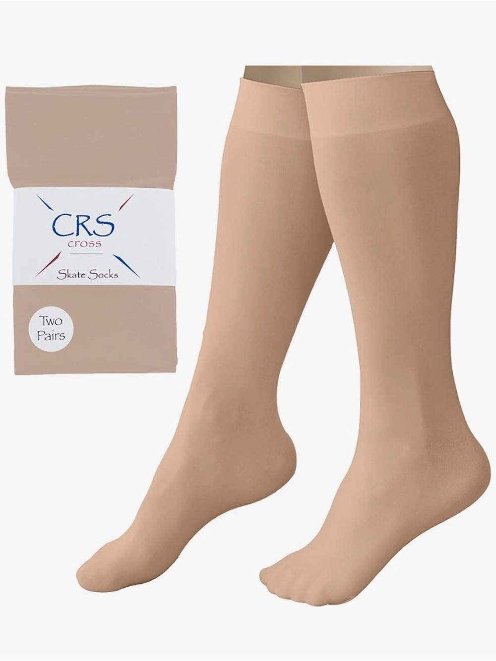 CRS Cross Figure Skating Tights Nude Footed ONE Pair Dance
